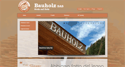 Desktop Screenshot of bauholz.it